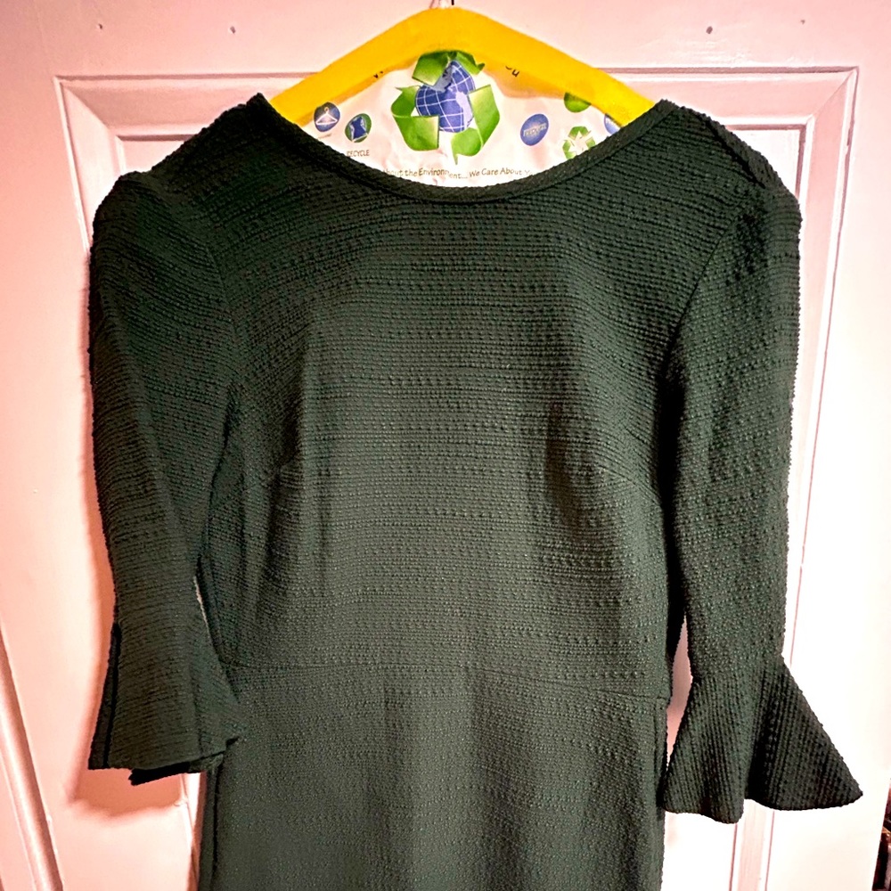 TopShop Green Tweed Mini Dress size 2
